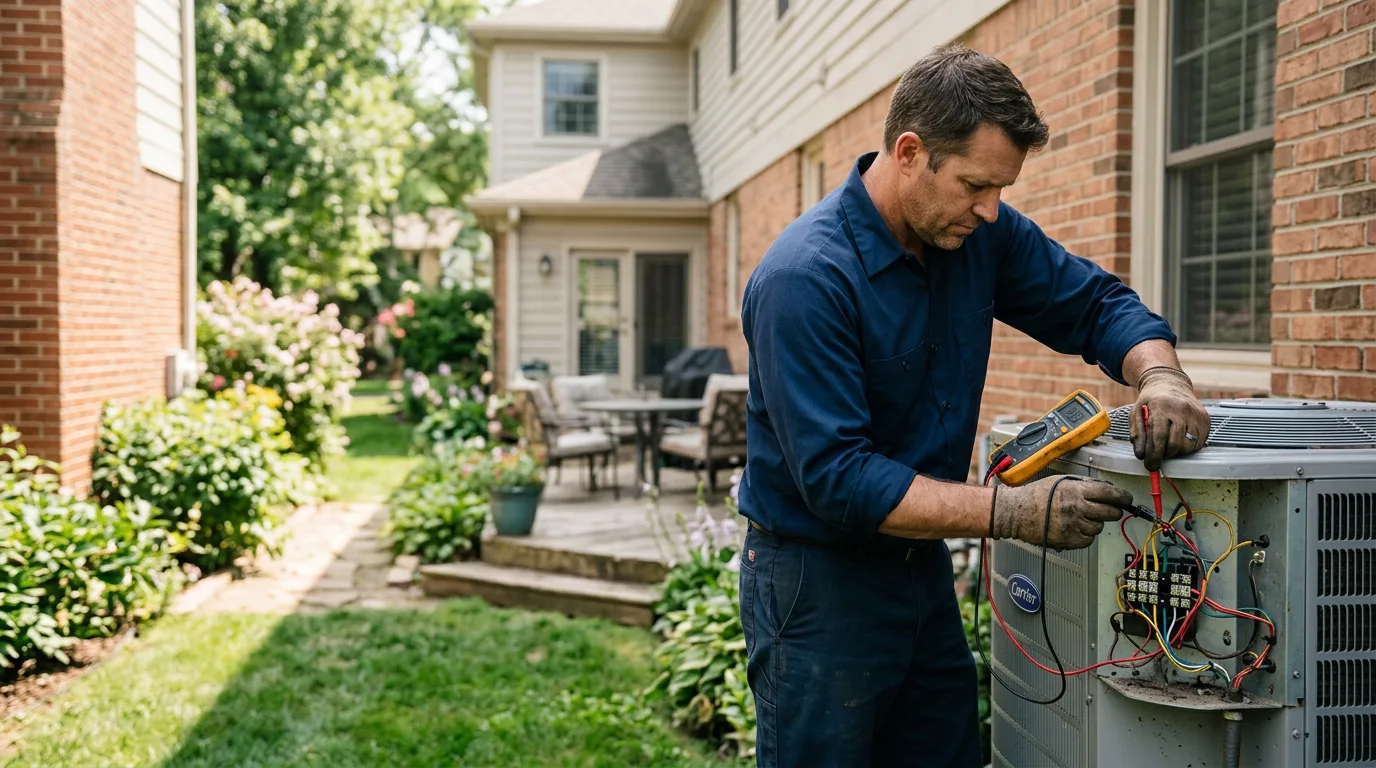 HVAC technician working near Manchester, TN